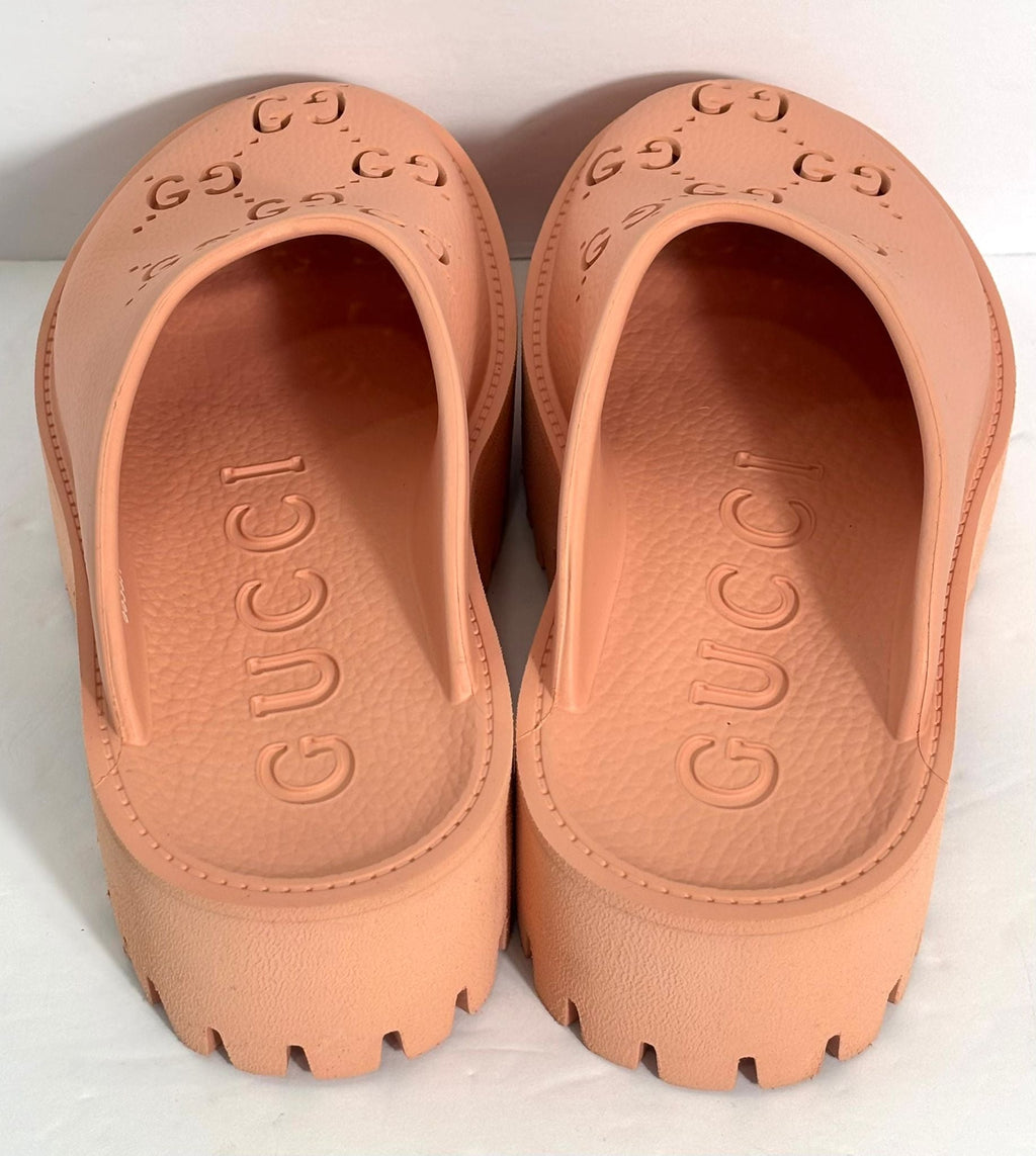 GUCCI ELEA GG LOGO PLATFORM CLOGS