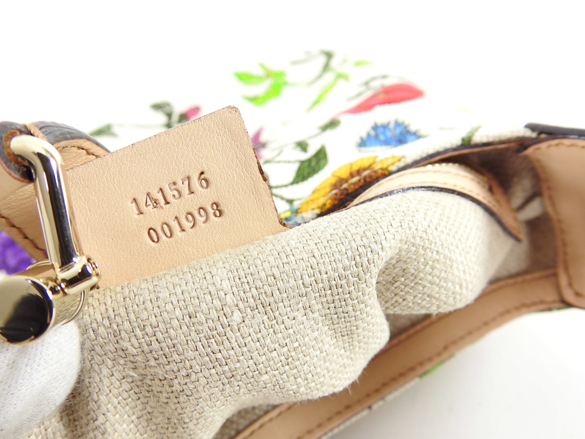 Gucci Canvas Flora New Jackie Small Shoulder Bag