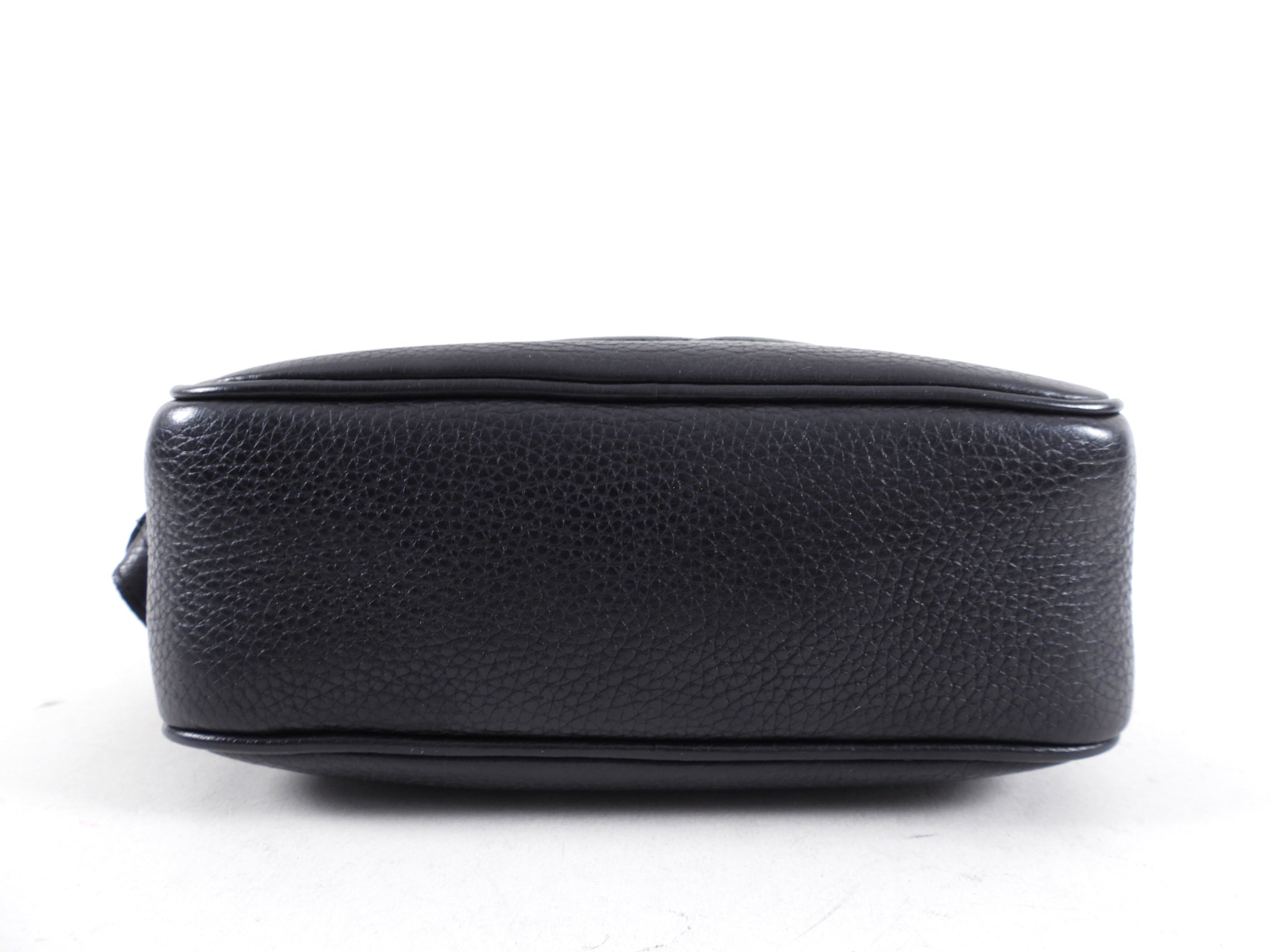 Gucci Black Leather Soho Tassel Crossbody Camera Bag