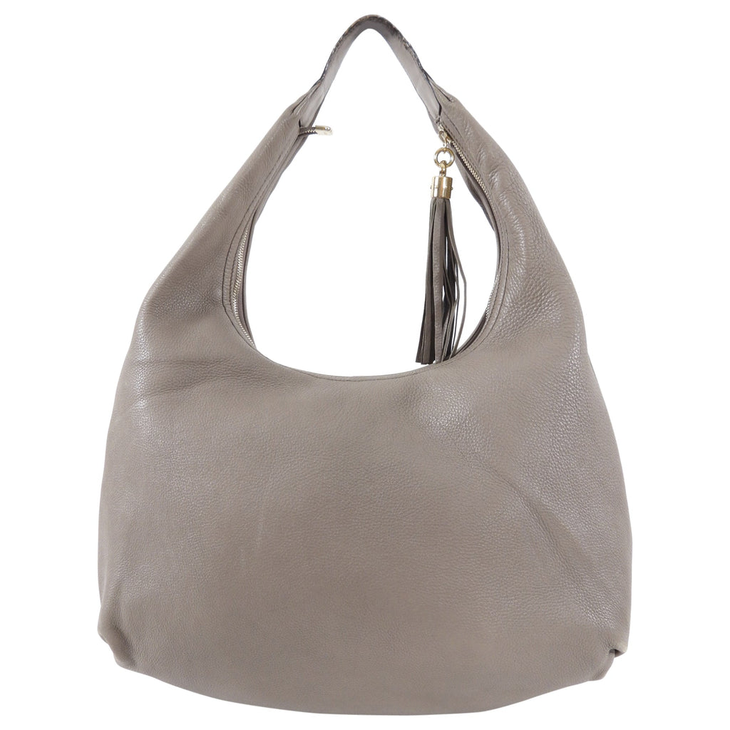 Gucci Taupe Soho Hobo Large Leather Bag