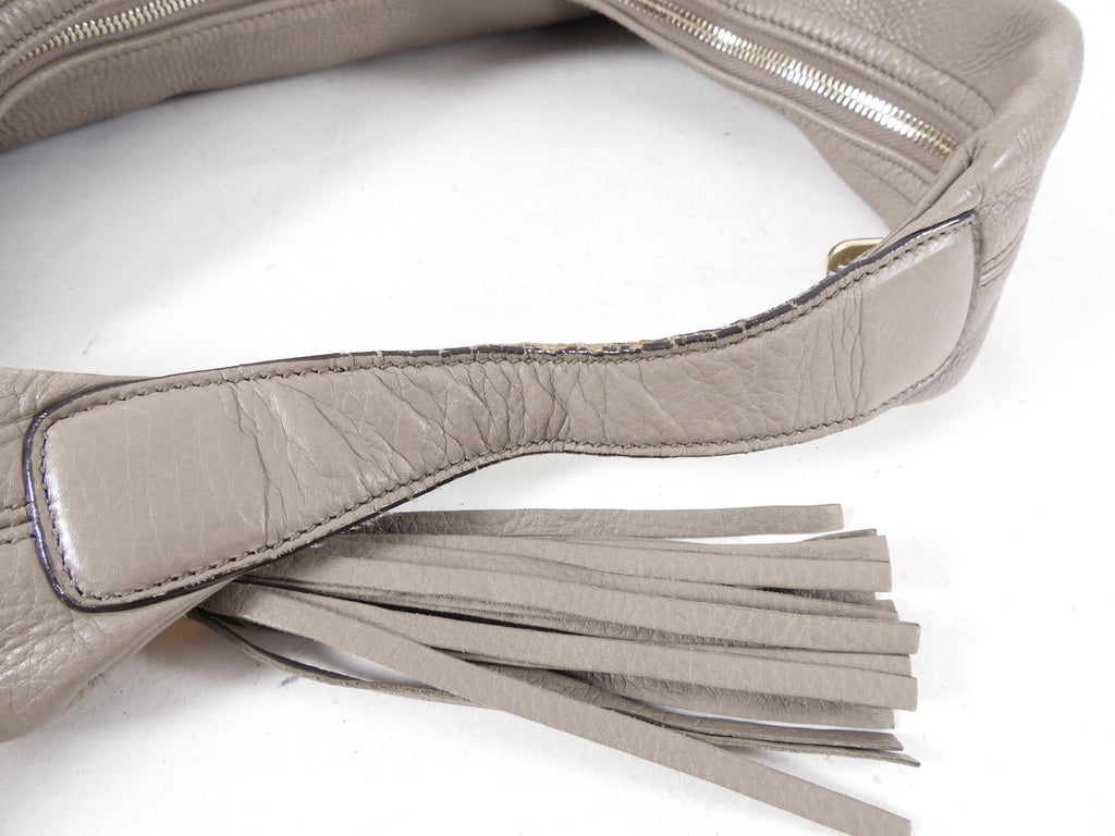 Gucci Taupe Soho Hobo Large Leather Bag