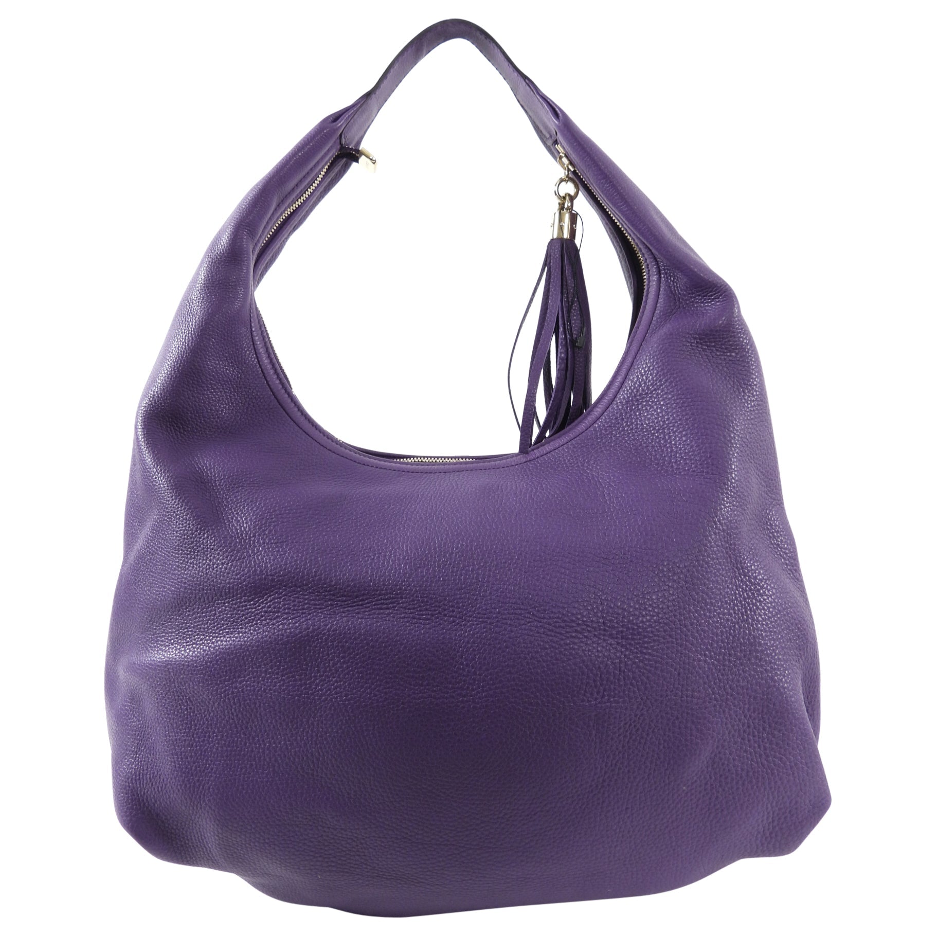 Gucci Large Soho Purple Leather Hobo Bag
