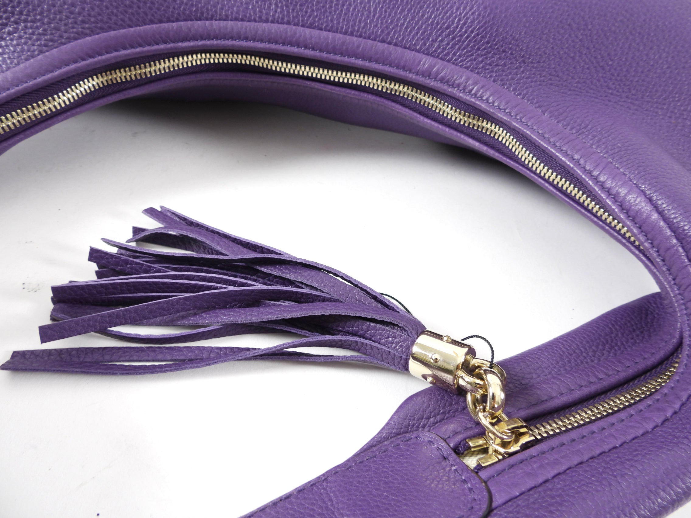 Gucci Large Soho Purple Leather Hobo Bag