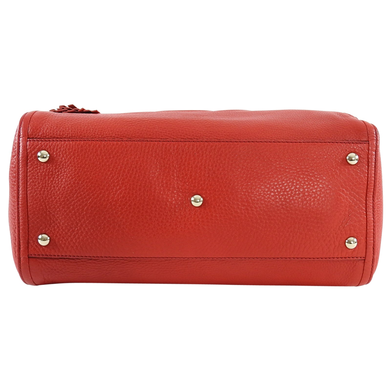 Gucci Red Leather Soho GG Tote Bag