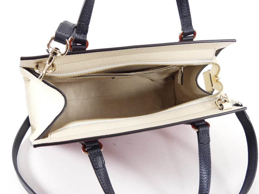 Gucci Soho Leather Top Handle Bag in Red Tricolor