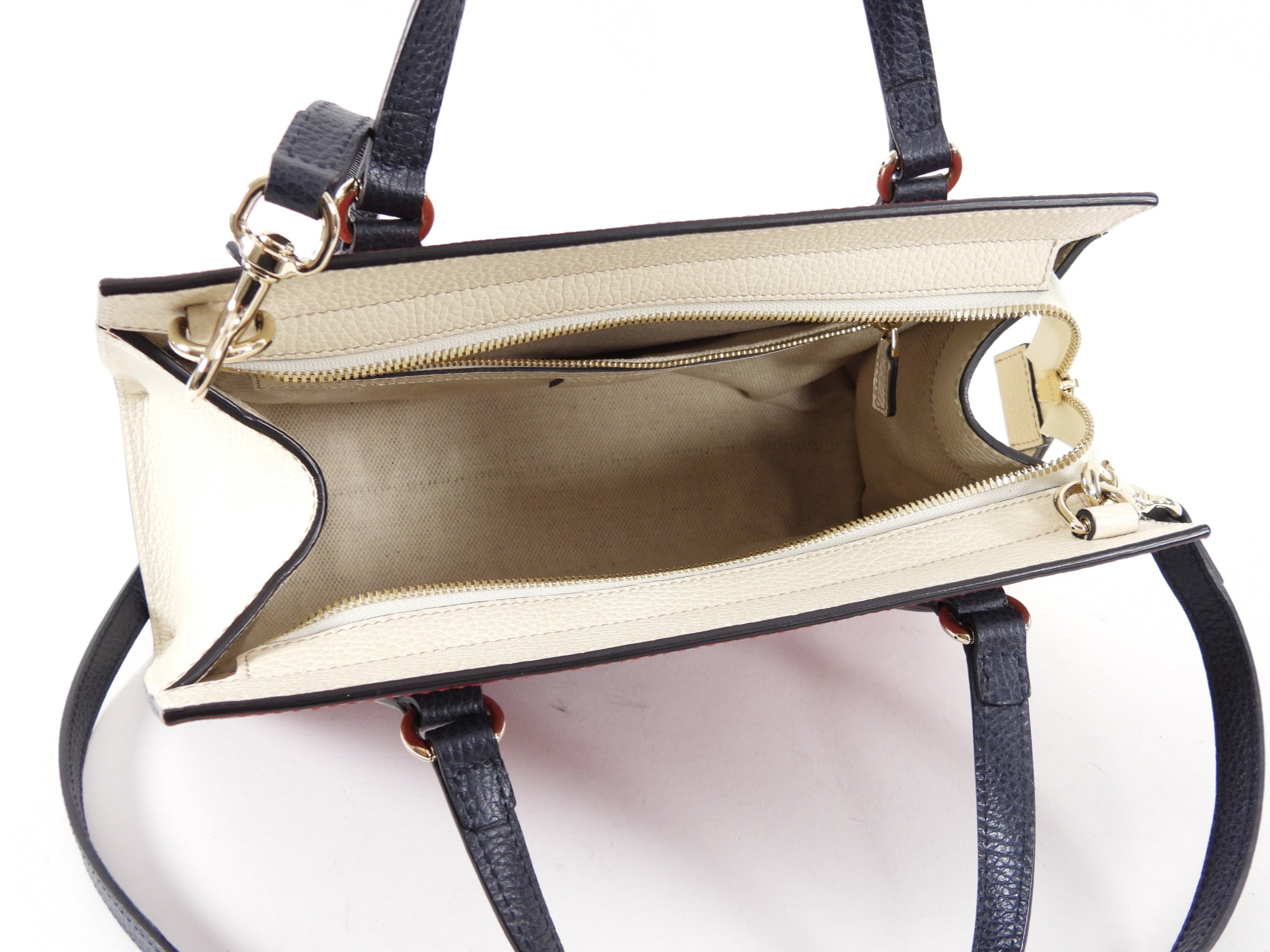 Gucci Soho Leather Top Handle Bag in Red Tricolor