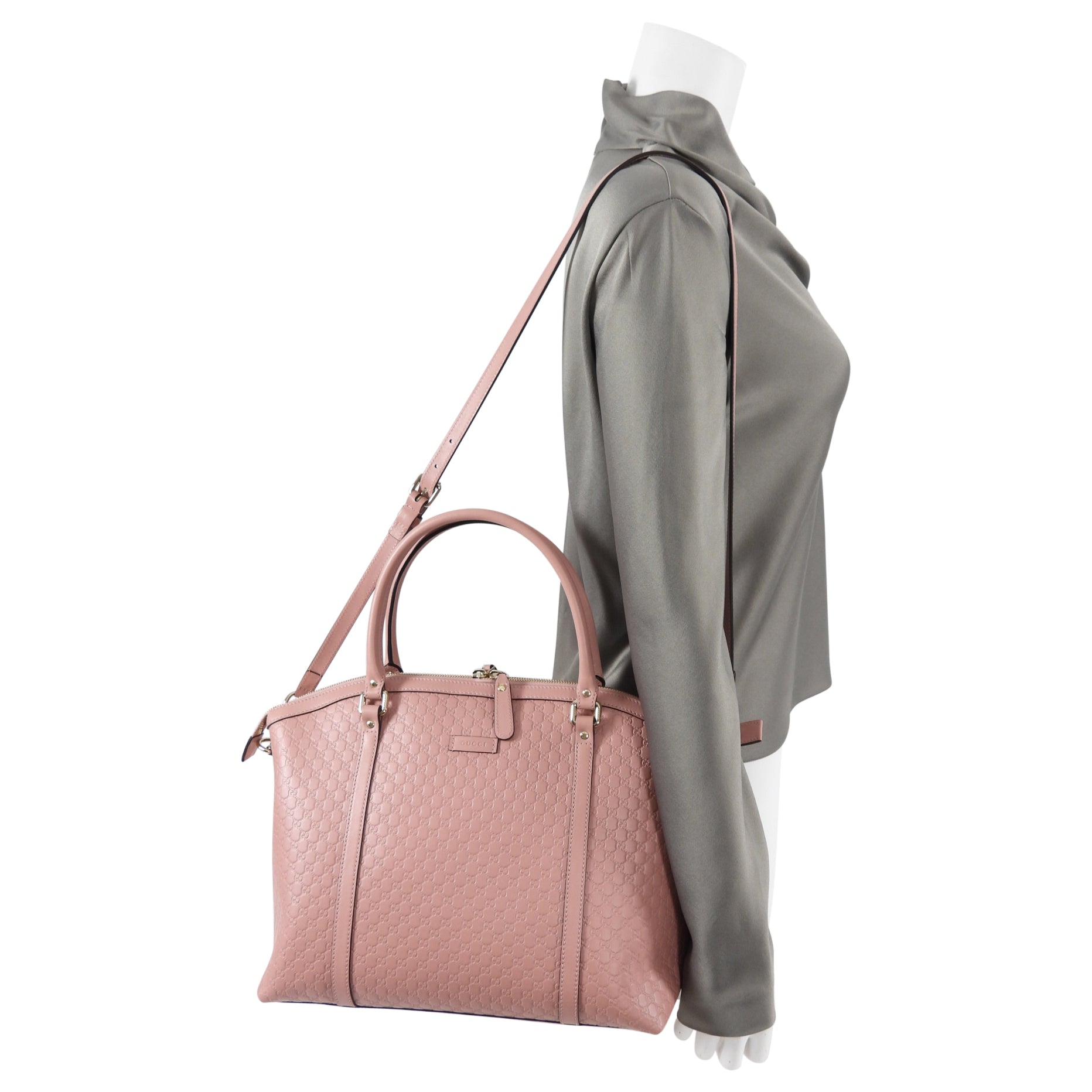 Gucci Micro Guccissima Pink Two-Way Dome Bag