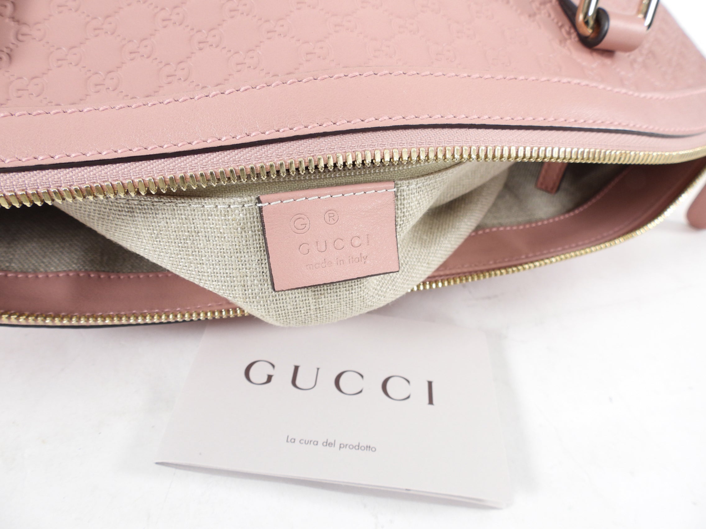 Gucci Micro Guccissima Pink Two-Way Dome Bag