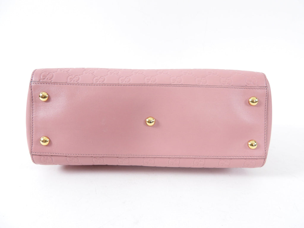 Gucci Guccissima Pink Monogram Small Chain Strap Tote Bag