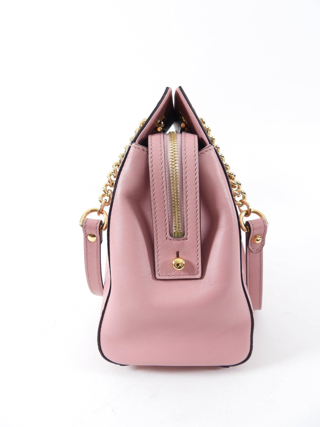 Gucci Guccissima Pink Monogram Small Chain Strap Tote Bag