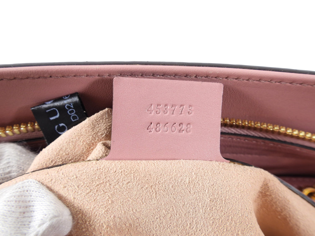 Gucci Guccissima Pink Monogram Small Chain Strap Tote Bag