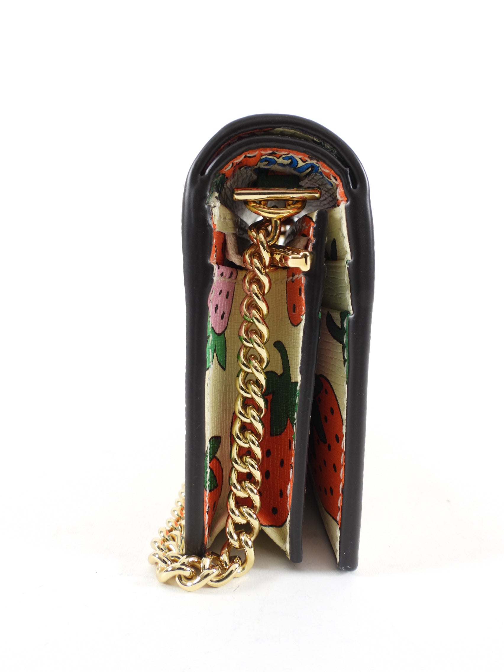 Gucci Zumi Mini Strawberry Wallet with Chain