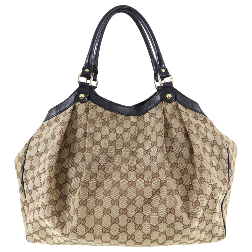 Gucci Monogram Canvas Sukey Large Shoulder Bag