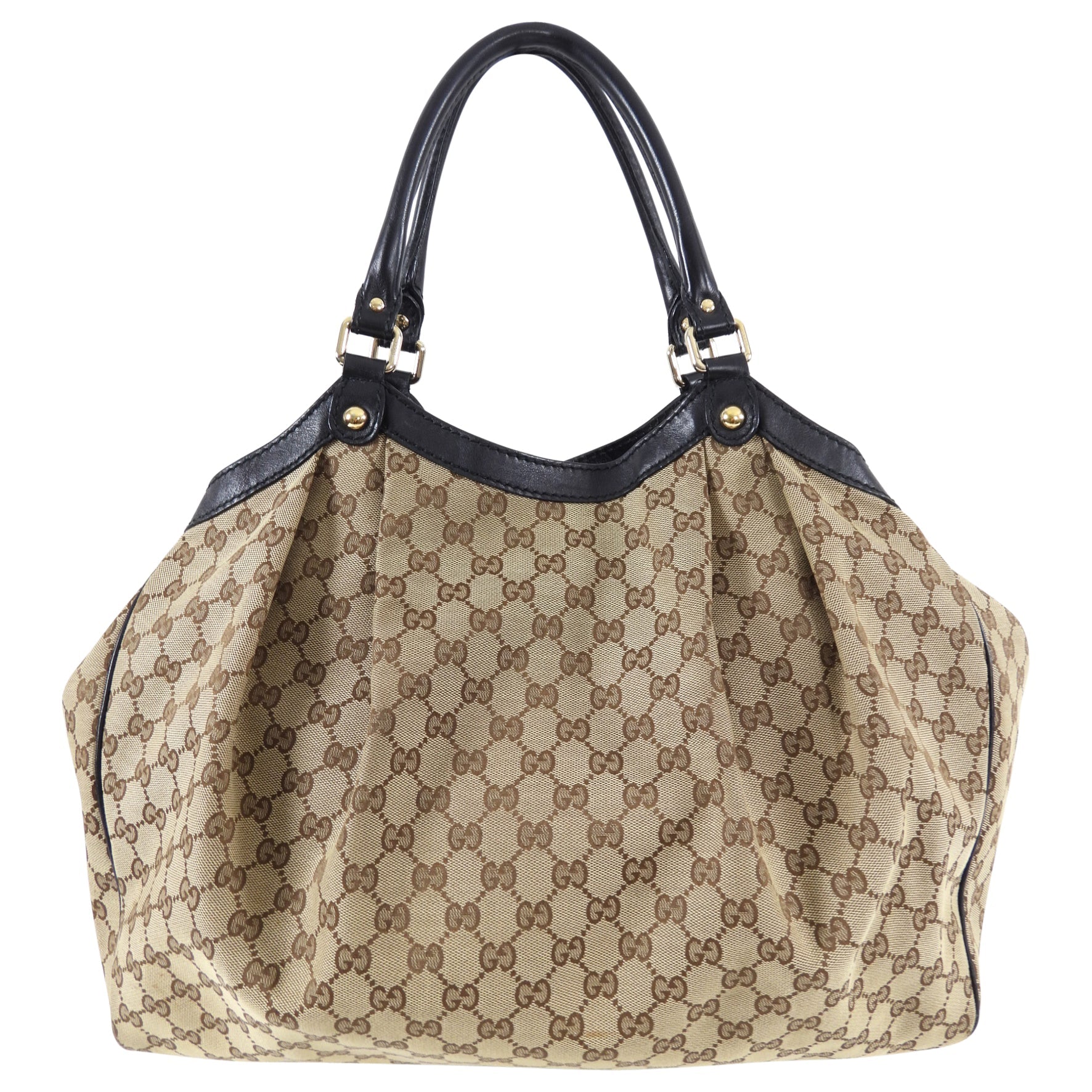 Gucci Monogram Canvas Sukey Large Shoulder Bag