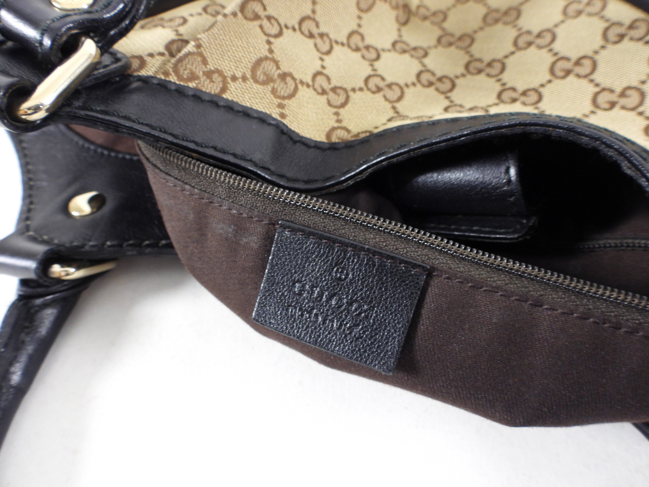 Gucci Monogram Canvas Sukey Large Shoulder Bag