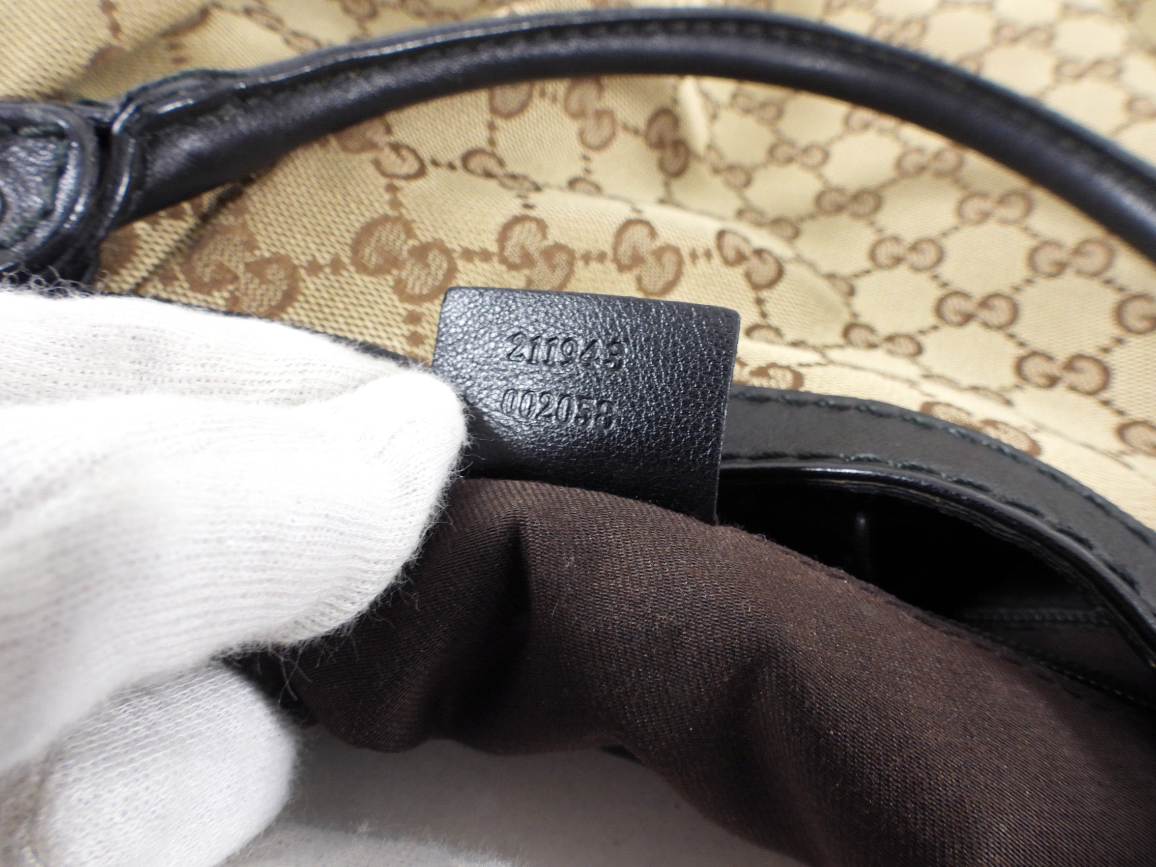 Gucci Monogram Canvas Sukey Large Shoulder Bag