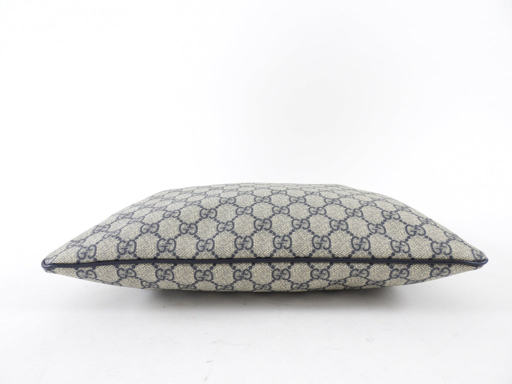 Gucci Navy Monogram Coated Canvas Messenger Bag