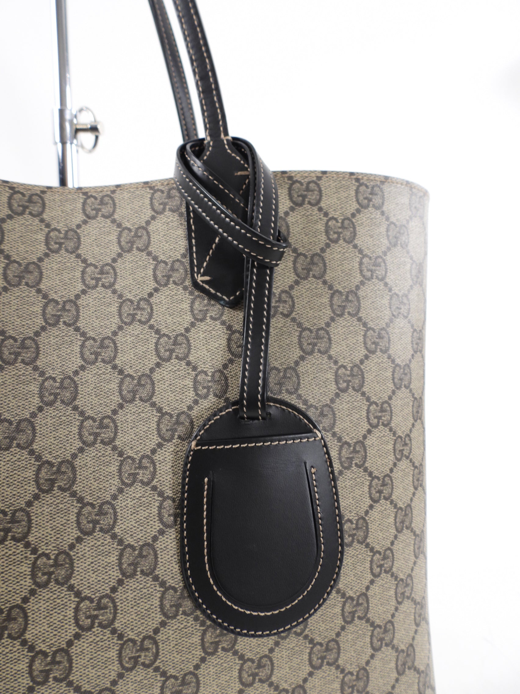 Gucci Monogram Supreme Reversible Tote Bag