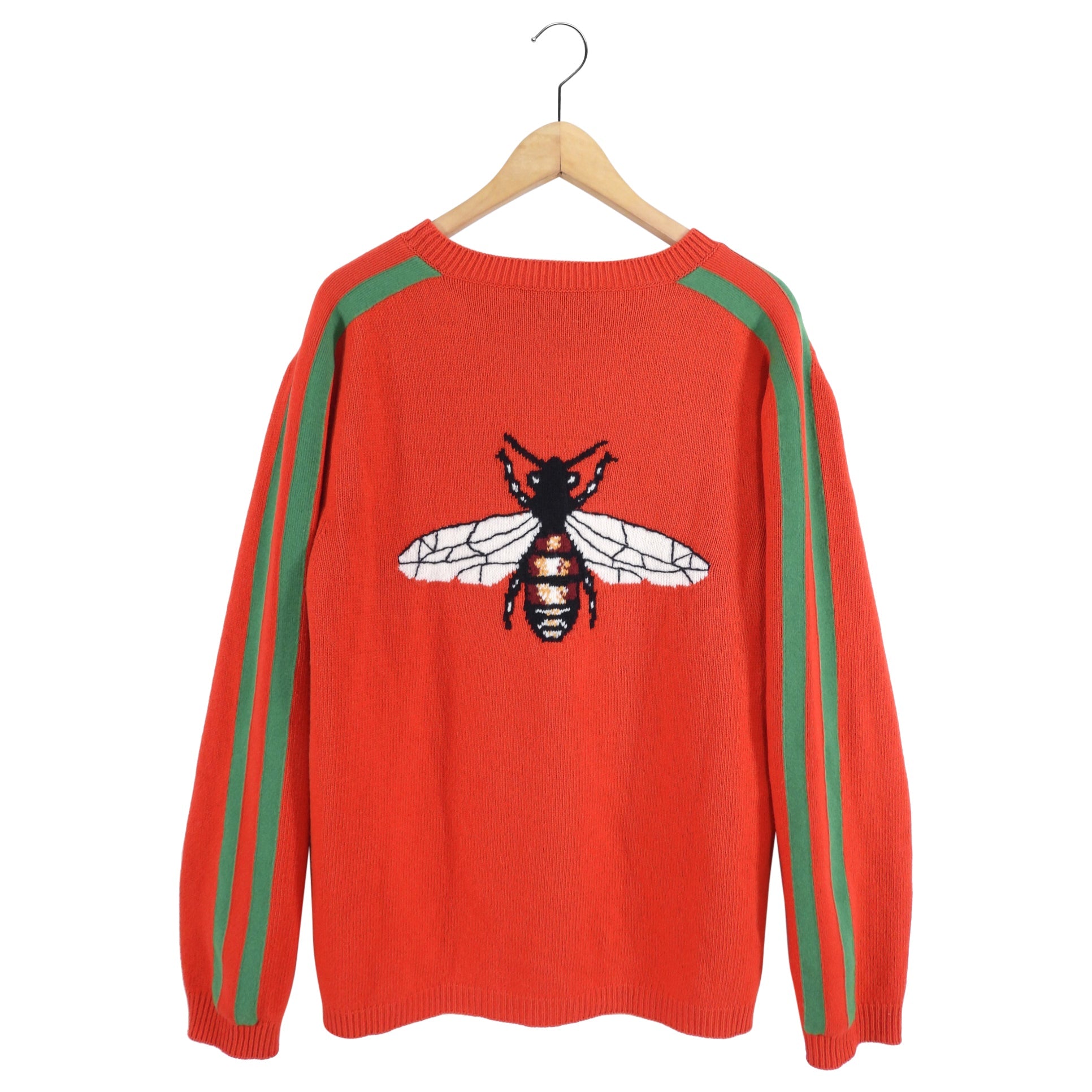Gucci Blind For Love Red and Yellow Knit Sweater - L / XL