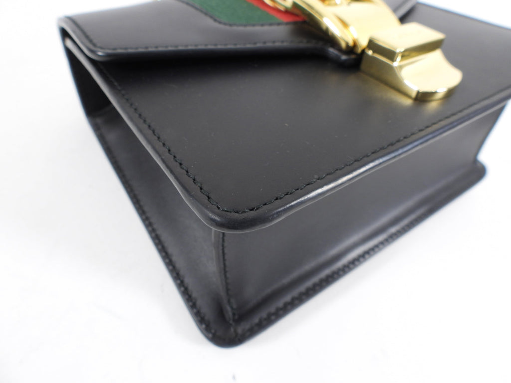 Gucci Small Sylvie Chain Web Bag with Ribbon