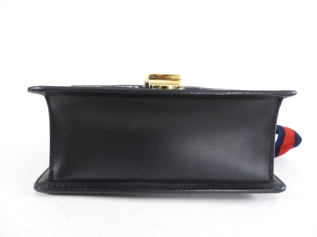 Gucci Small Sylvie Chain Web Bag with Ribbon
