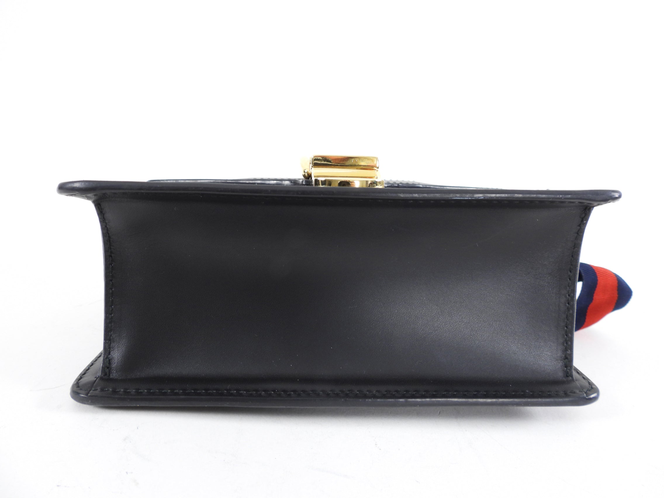 Gucci Small Sylvie Chain Web Bag with Ribbon