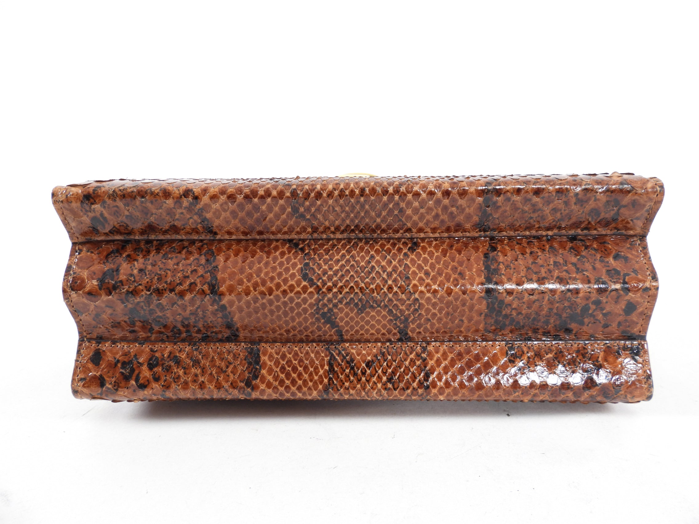 Gucci Sylvie 1969 Python Two Way Top Handle Bag