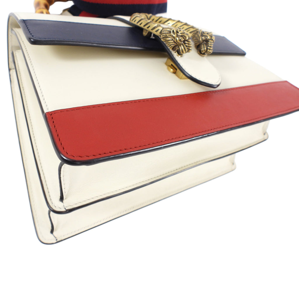 Gucci Medium Dionysus Bamboo Top Handle Stripe Bag