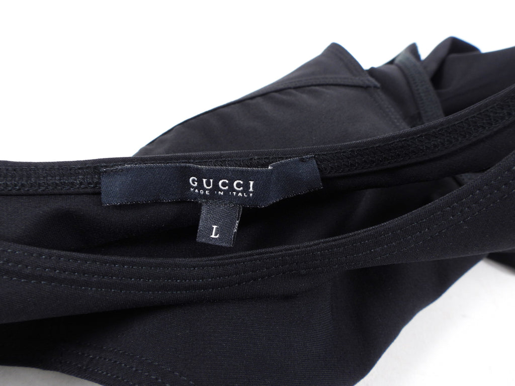 Gucci Black Microfibre Tech Sport Tank Top - L