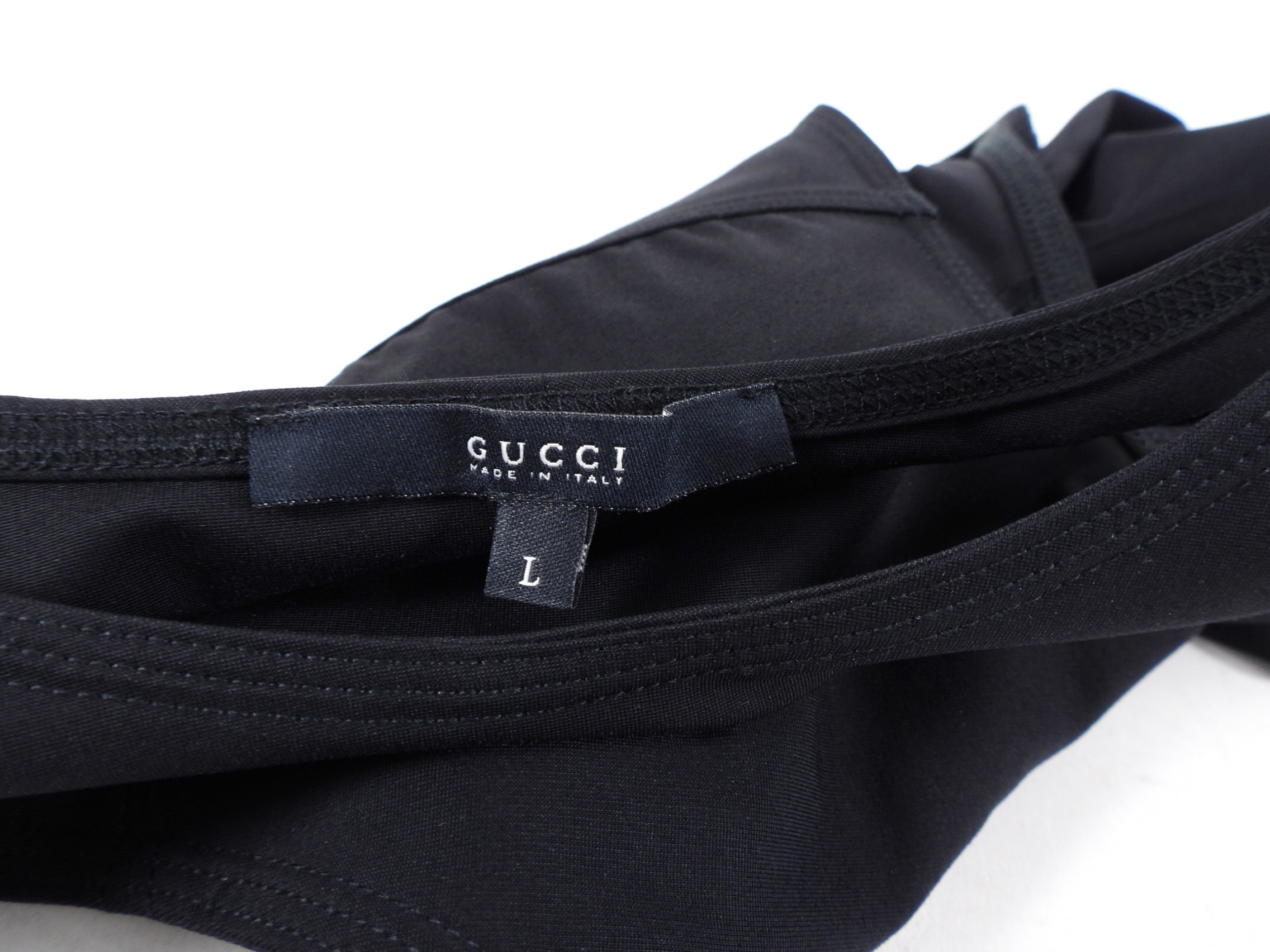 Gucci Black Microfibre Tech Sport Tank Top - L