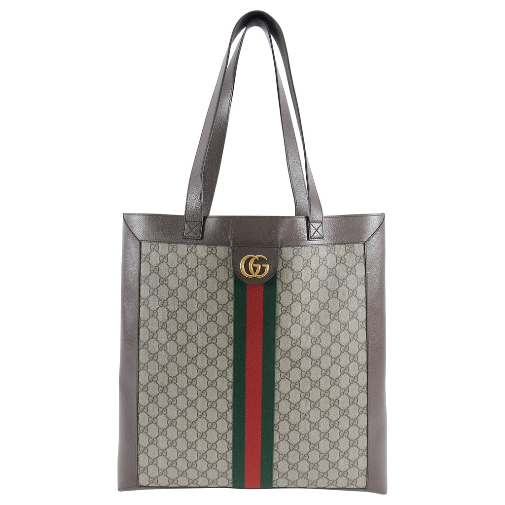 Gucci Ophidia Brown Monogram Soft GG Supreme Large Tote Bag