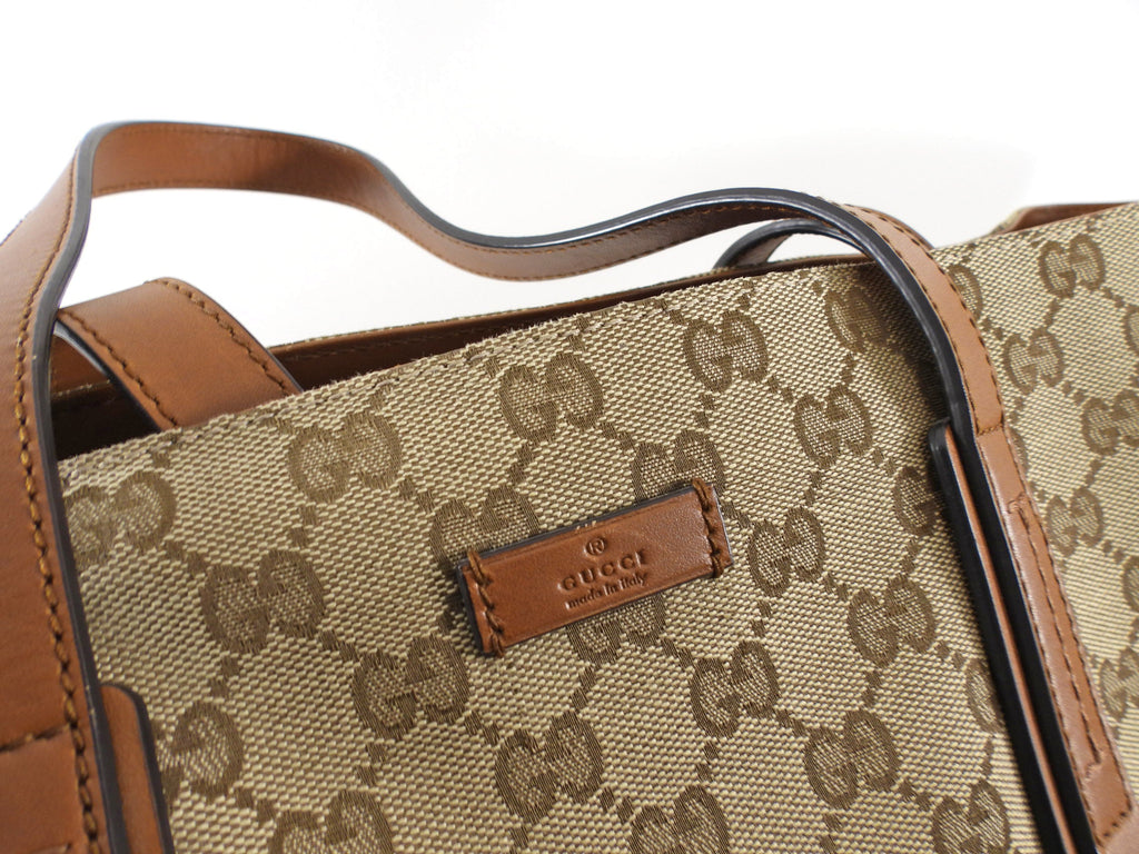 Gucci Monogram Canvas Extra Large Brown Shopper Tote Bag