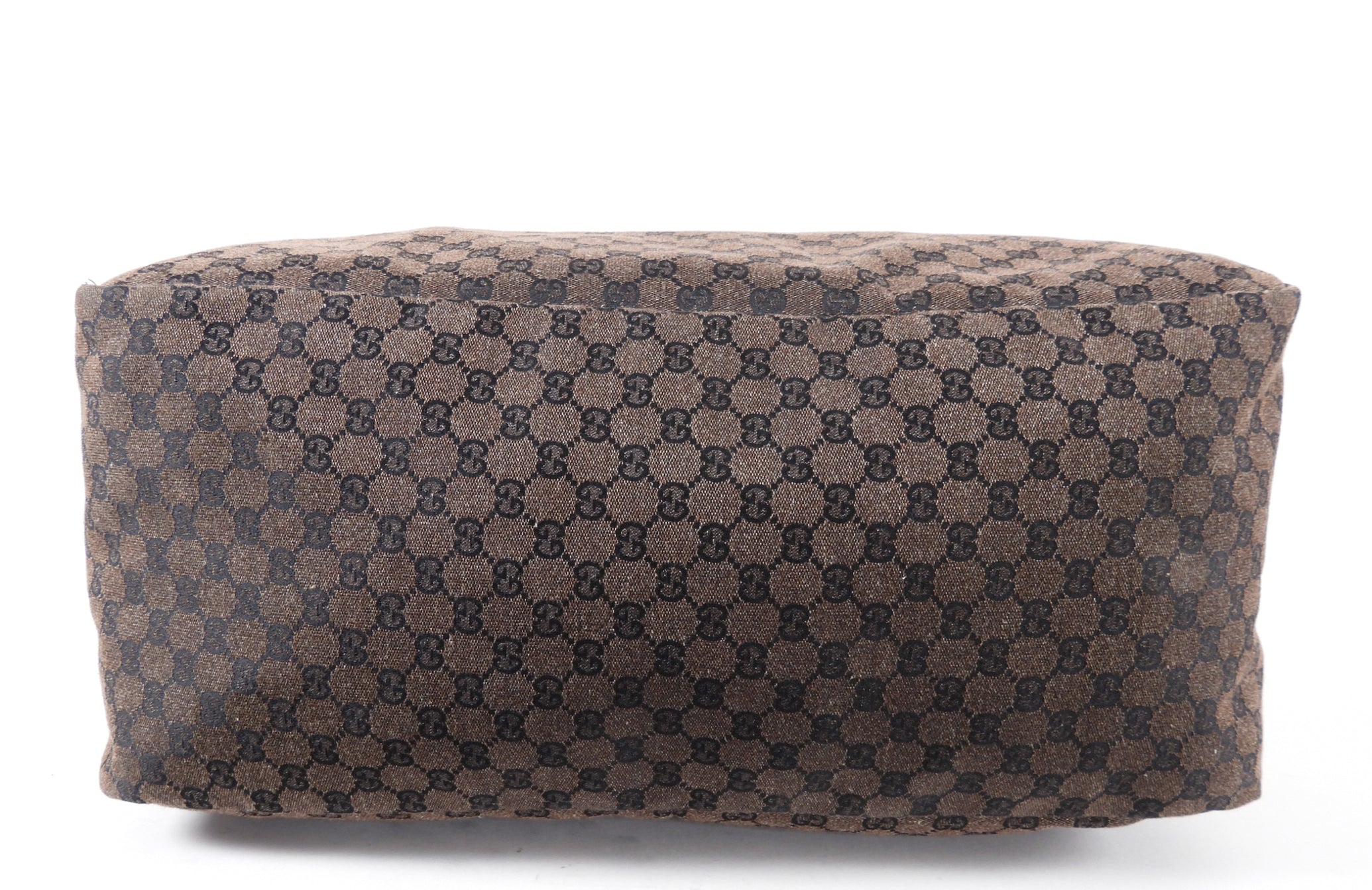 Gucci Extra Large Monogram Canvas Web Travel Duffle Bag