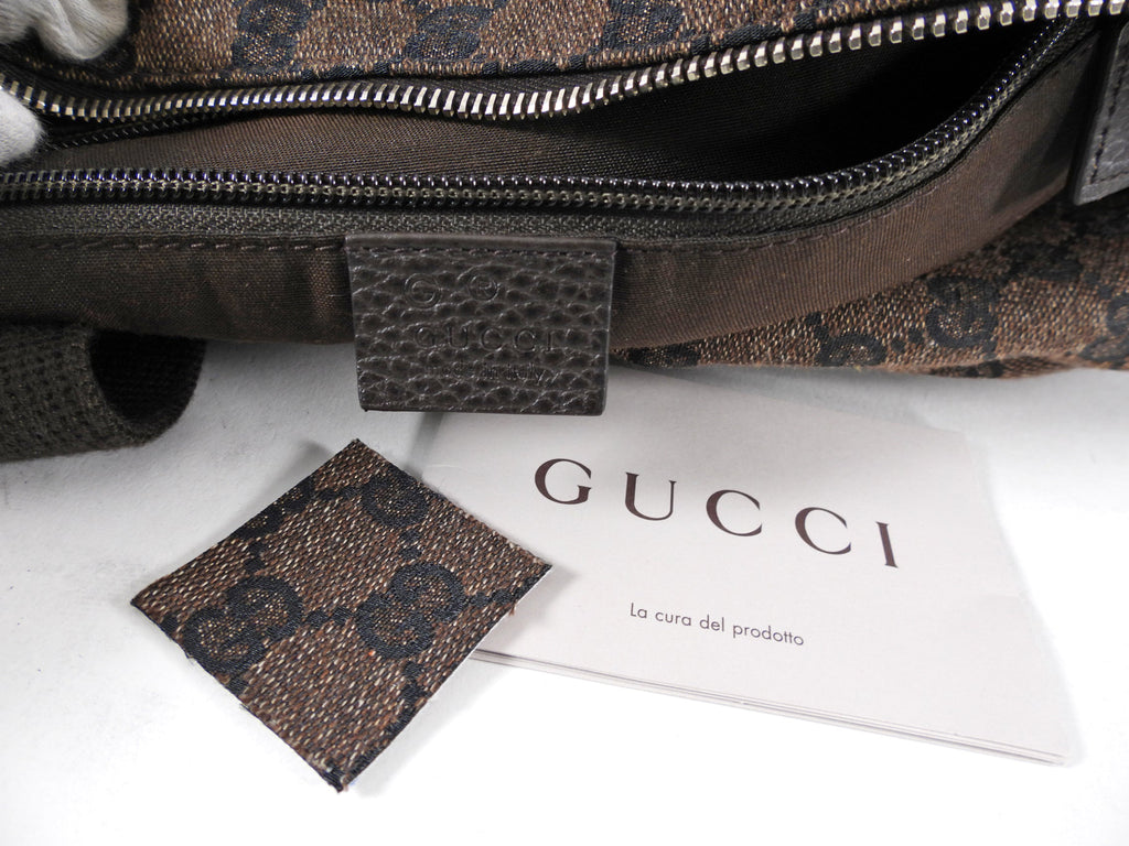 Gucci Extra Large Monogram Canvas Web Travel Duffle Bag