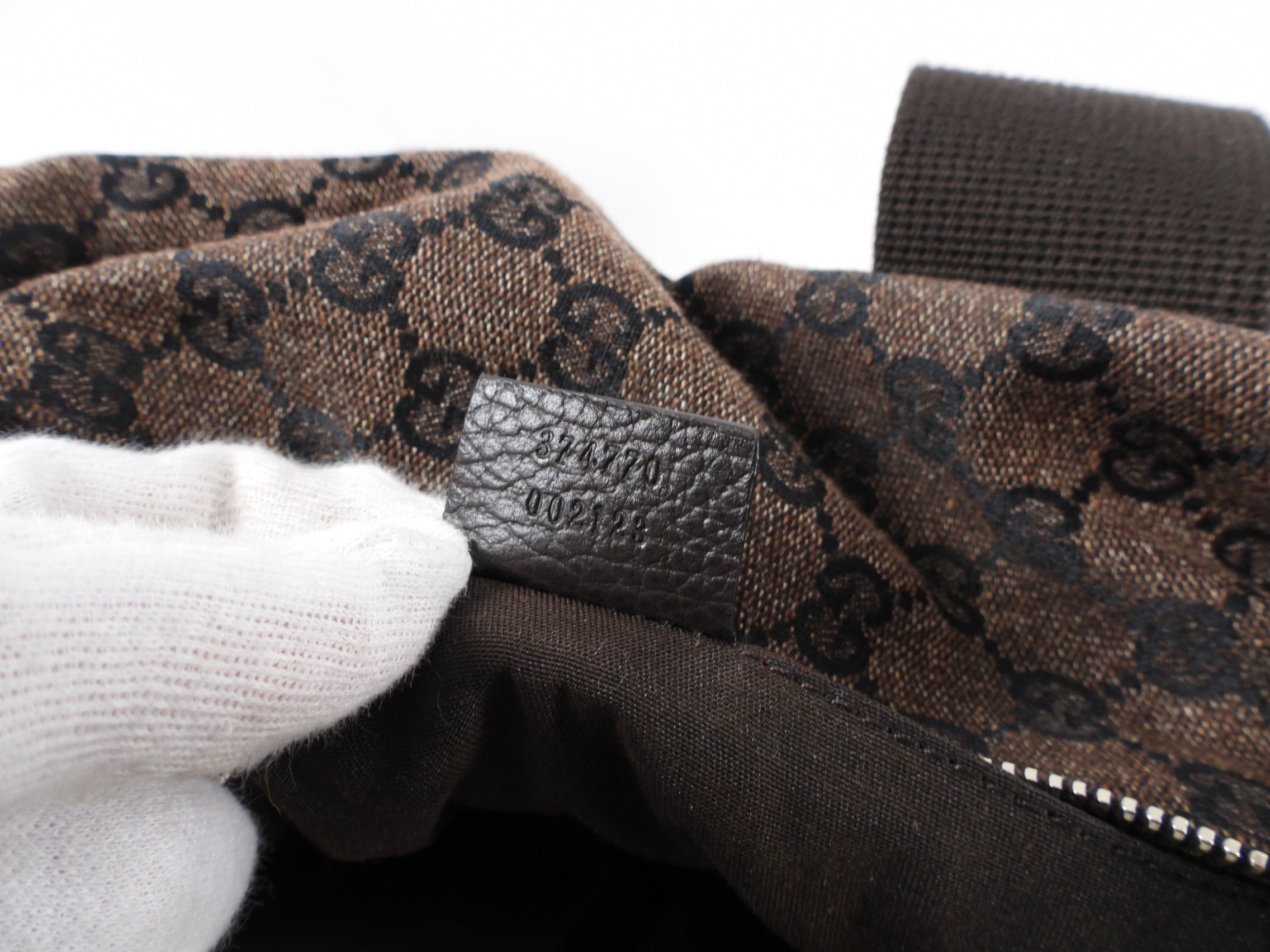 Gucci Extra Large Monogram Canvas Web Travel Duffle Bag
