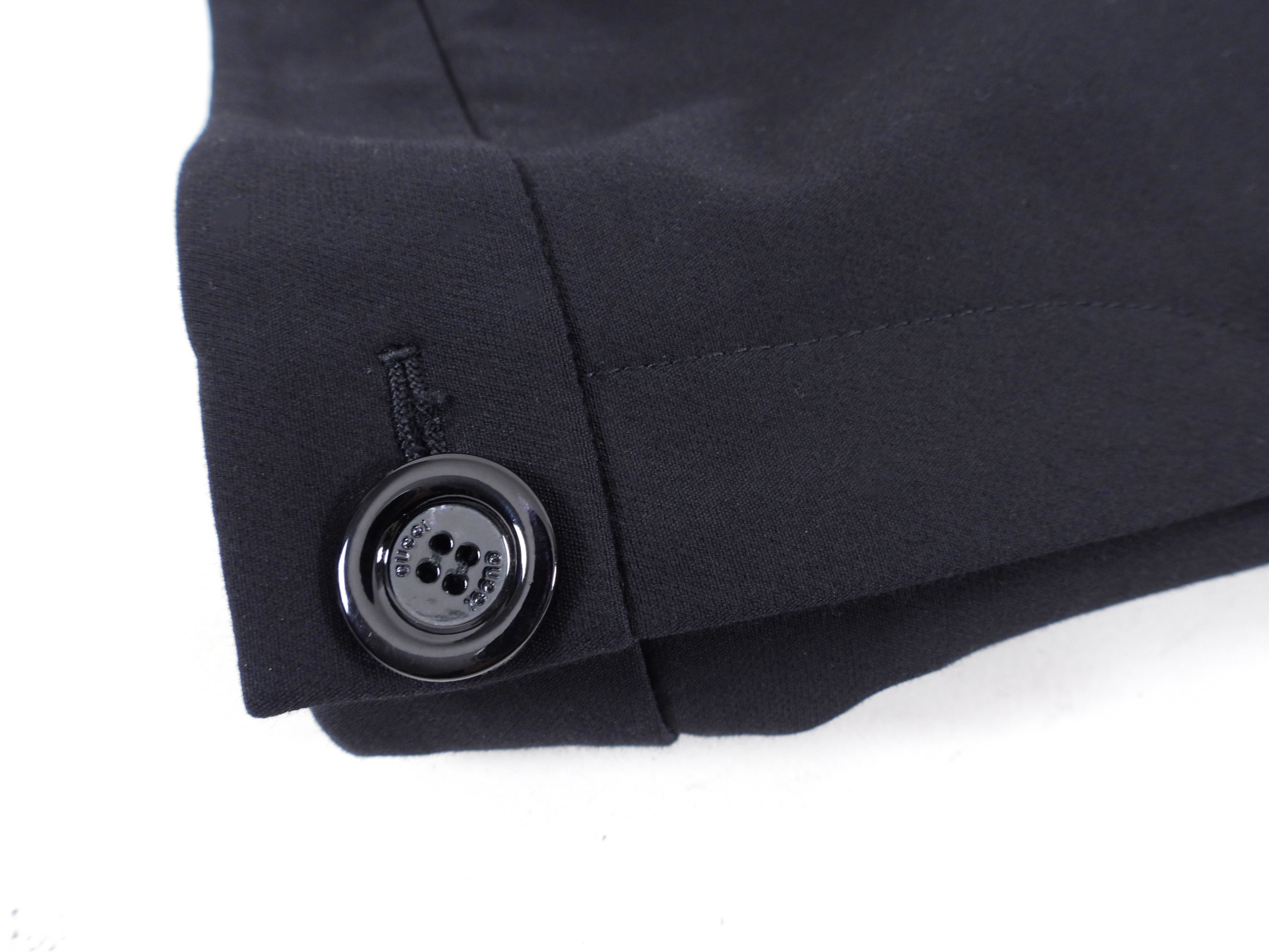 Gucci Black Ruffle Hem Slim Trousers - IT42 / USA 6