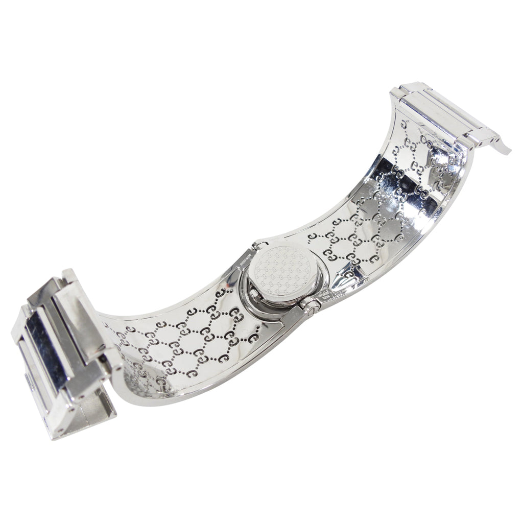 Gucci Narrow Silver 112 Twirl GG Bangle Watch