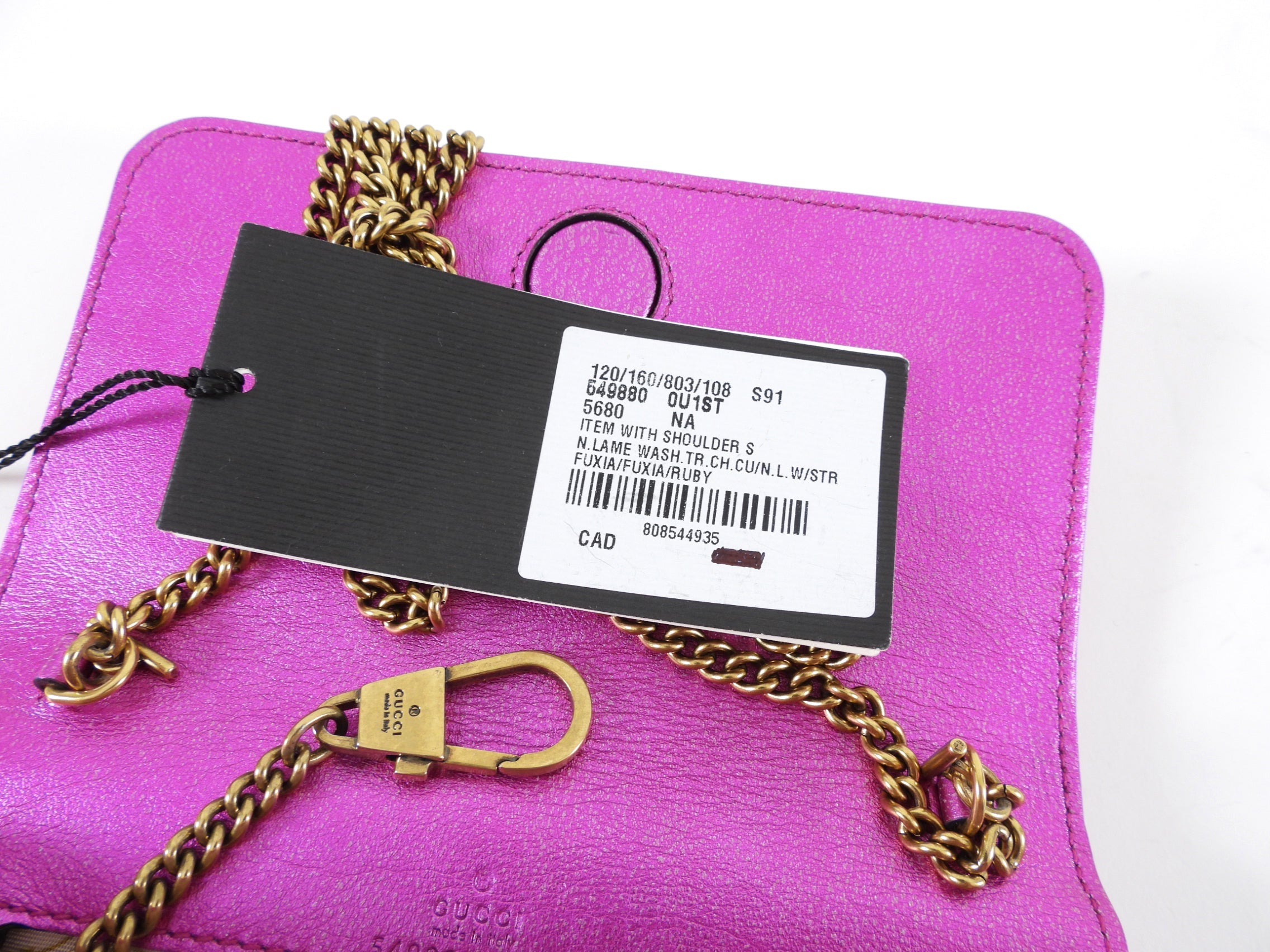 Gucci Limited Edition Valentine Fuchsia Heart Crossbody Bag