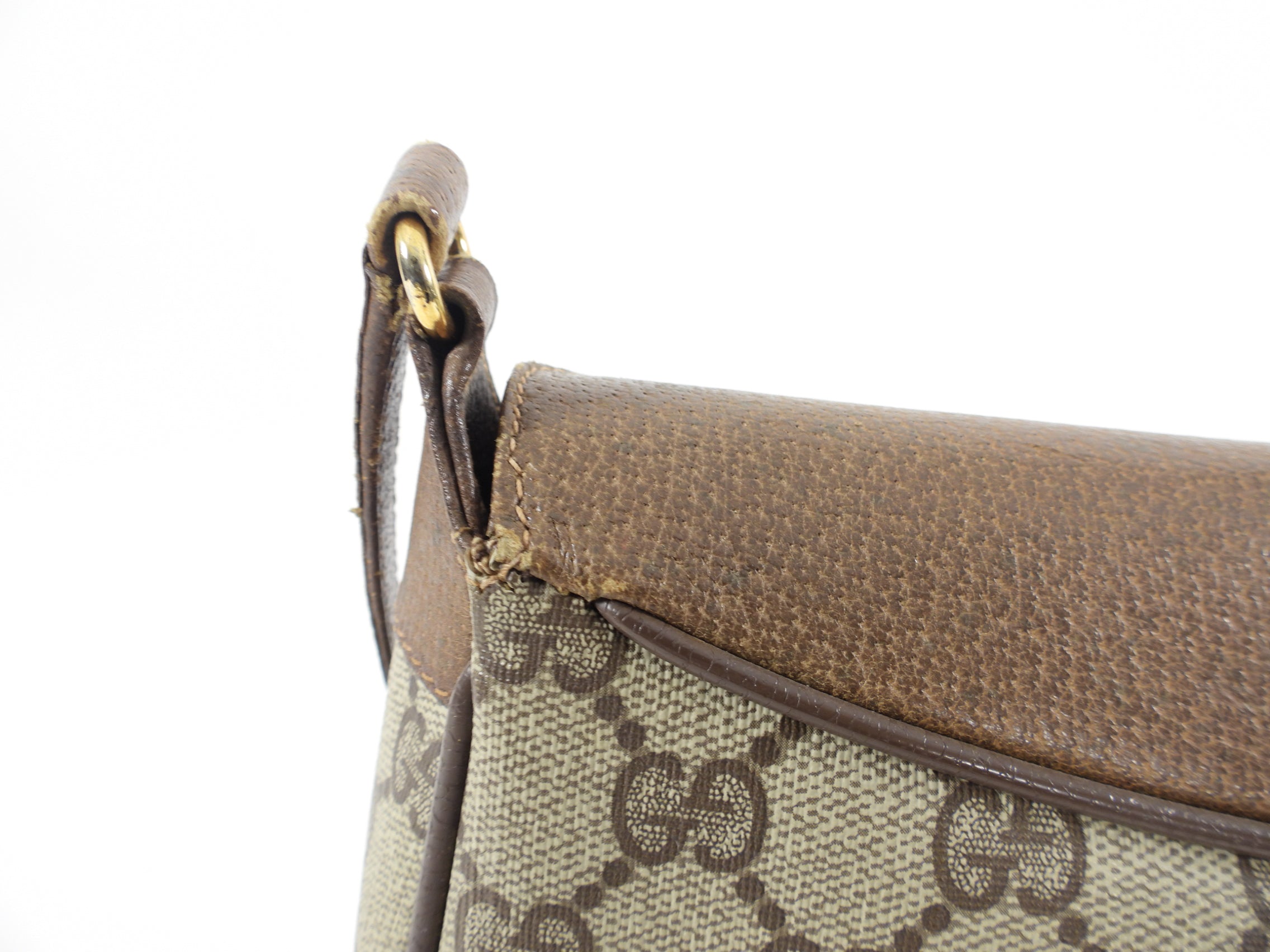 Gucci Vintage Monogram Canvas Shoulder Bag