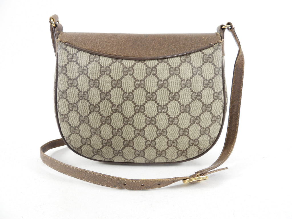 Gucci Vintage Monogram Canvas Shoulder Bag