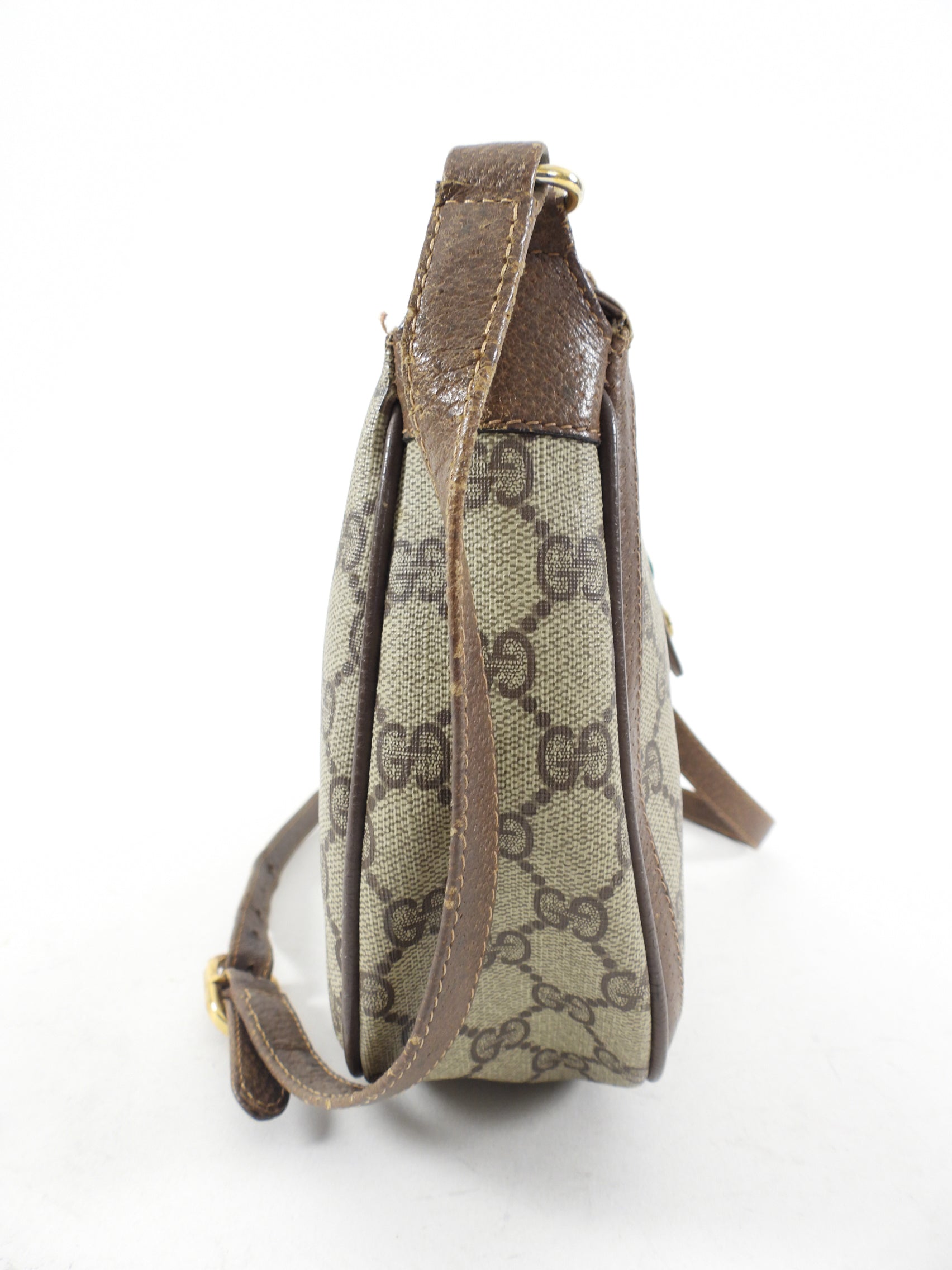 Gucci Vintage Monogram Canvas Shoulder Bag