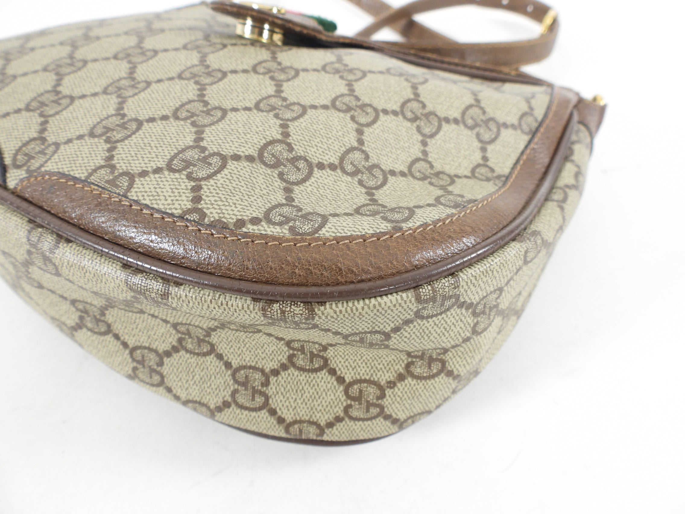 Gucci Vintage Monogram Canvas Shoulder Bag