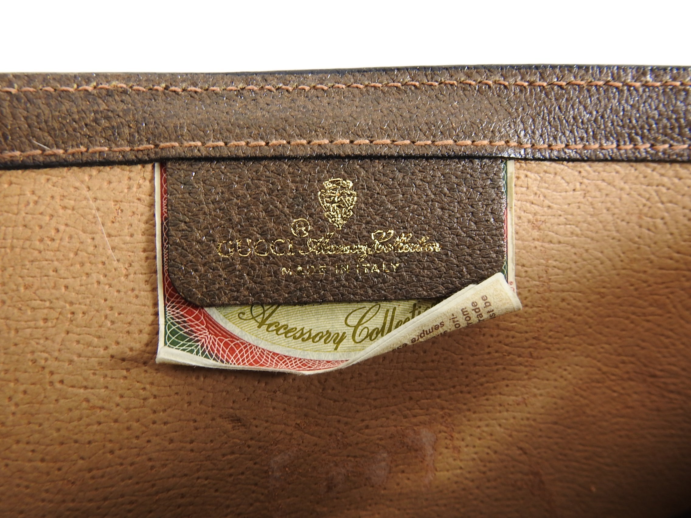 Gucci Vintage 1980’s Brown Monogram Canvas Clutch Bag