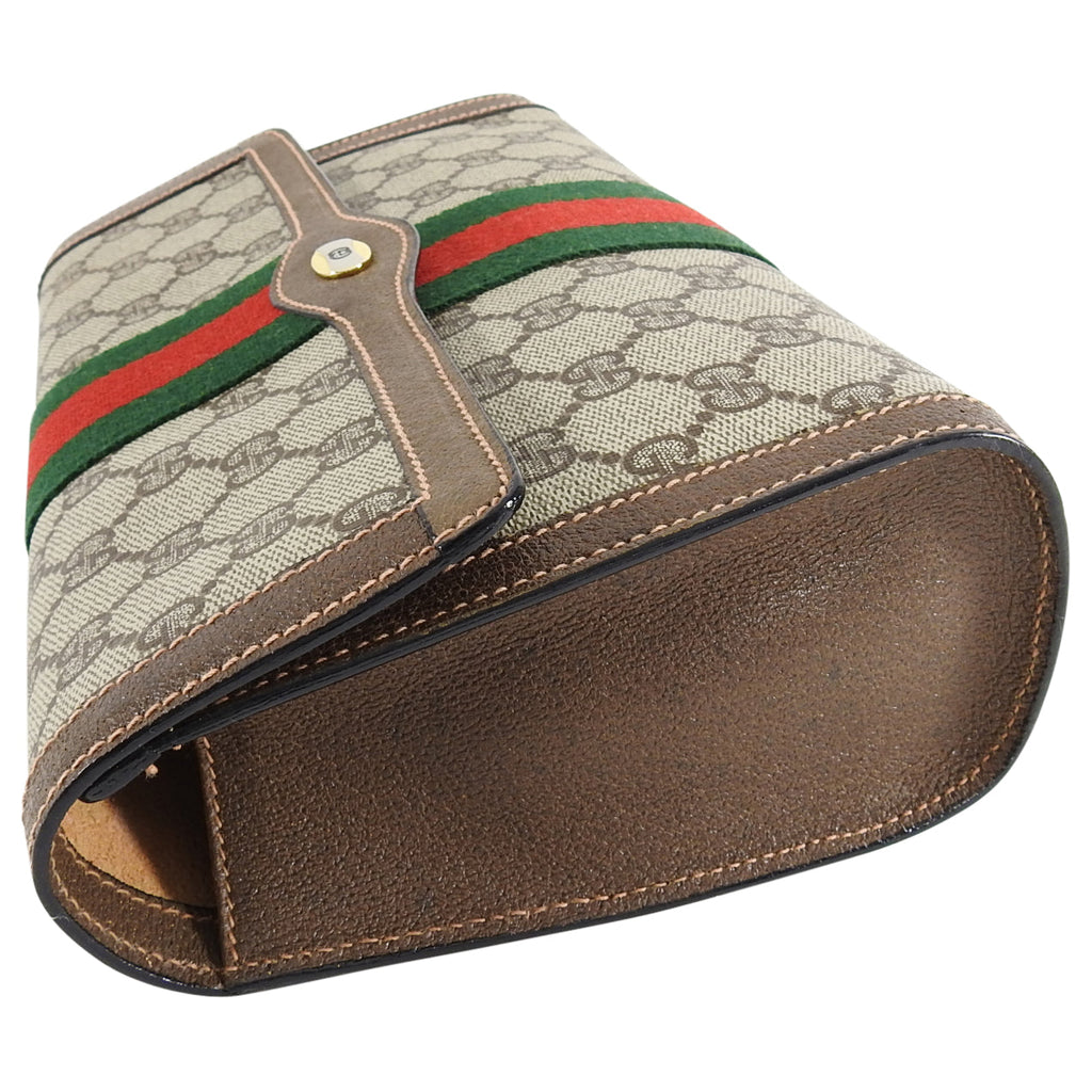 Gucci Vintage 1980’s Brown Monogram Canvas Clutch Bag