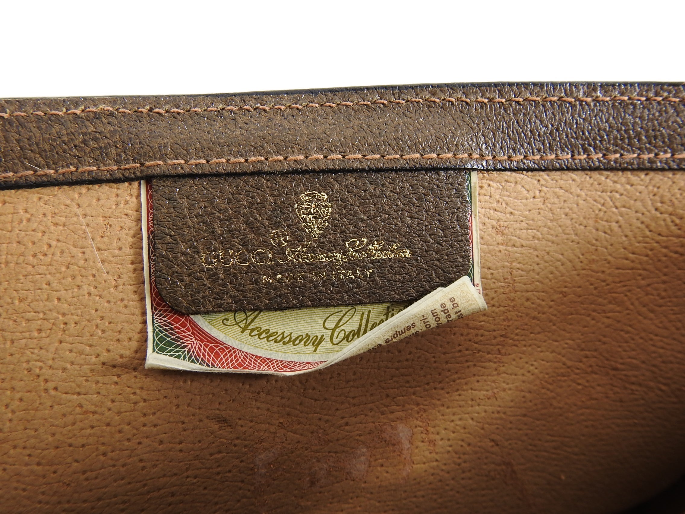 Gucci Vintage 1980’s Brown Monogram Canvas Clutch Bag