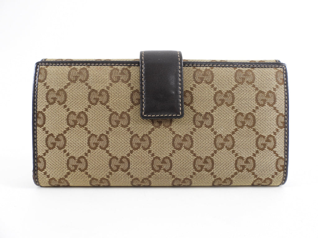 Gucci Monogram Canvas Novelty Dog Long Continental Wallet