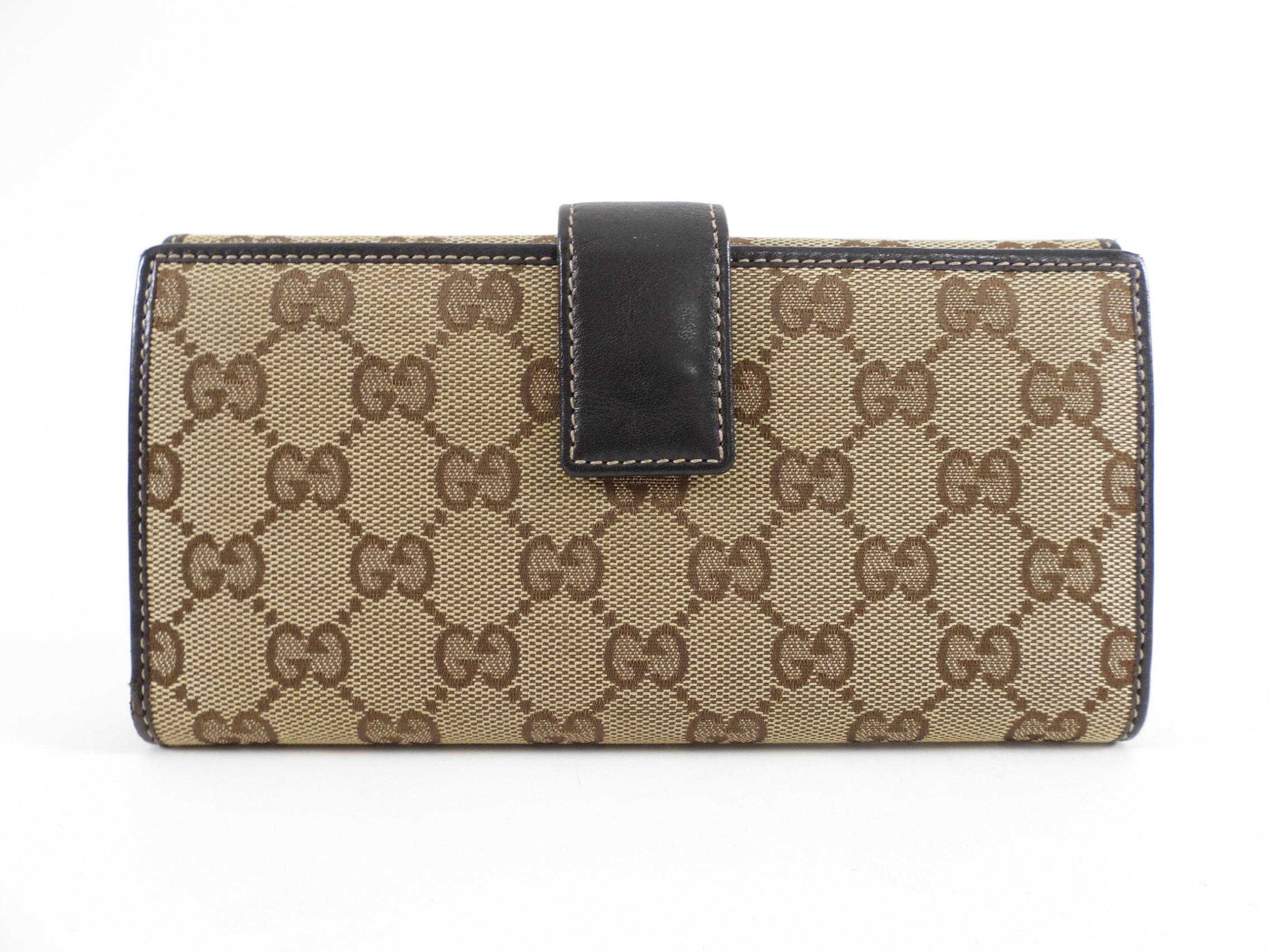 Gucci Monogram Canvas Novelty Dog Long Continental Wallet