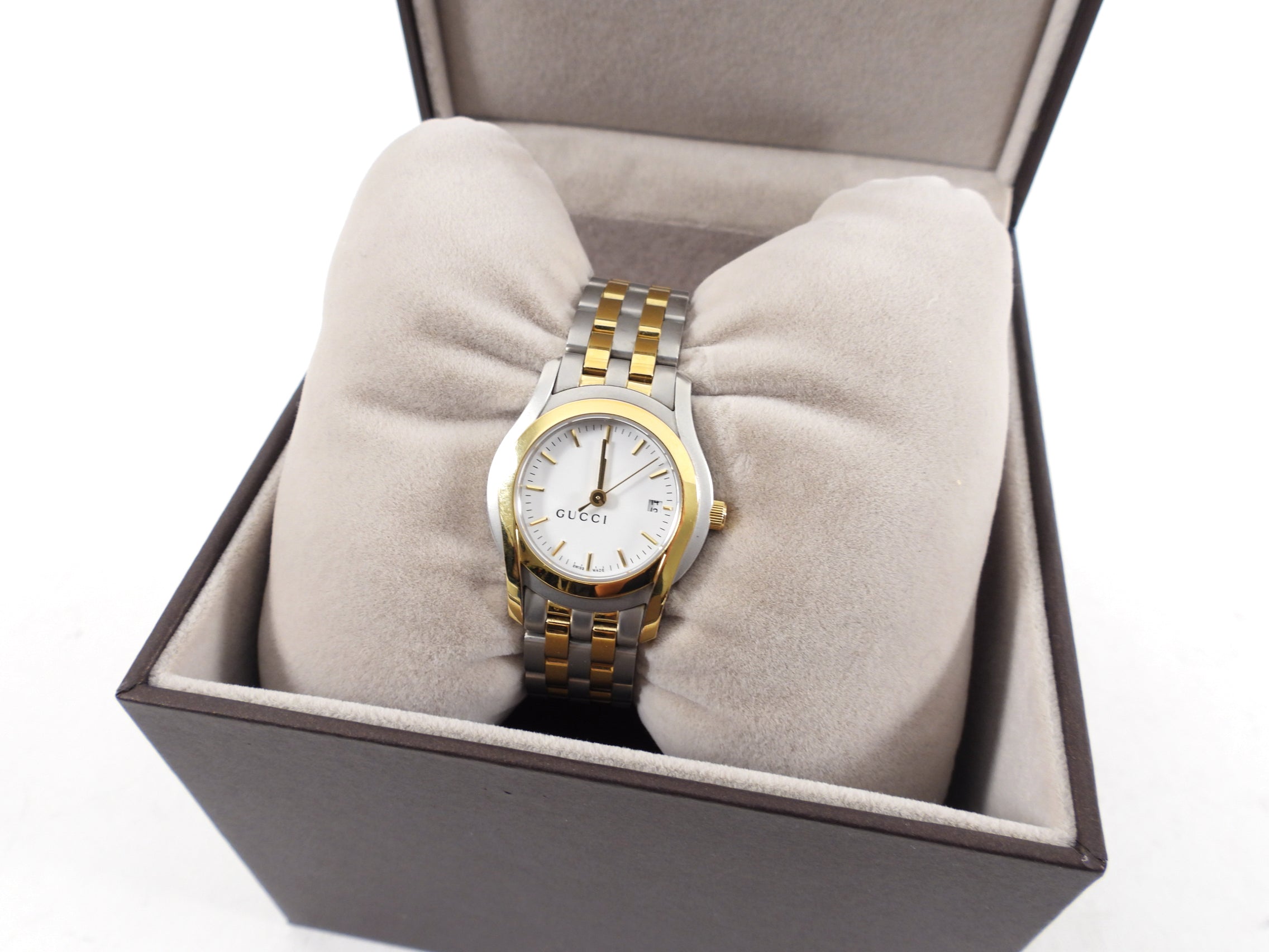Gucci Vintage Two Tone 5500L Watch
