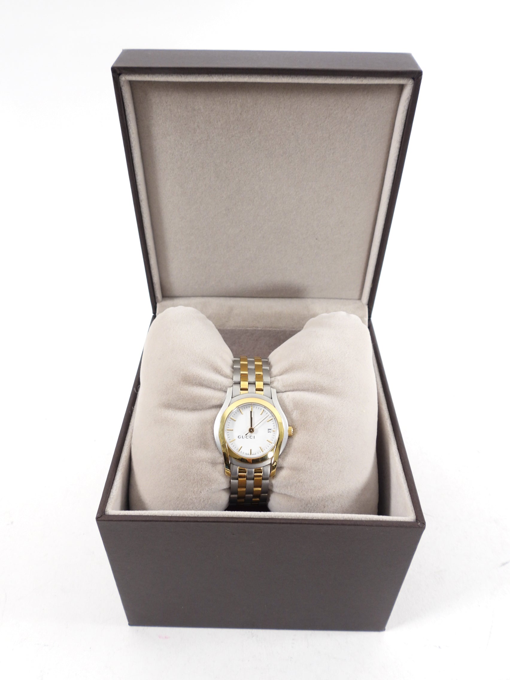 Gucci Vintage Two Tone 5500L Watch