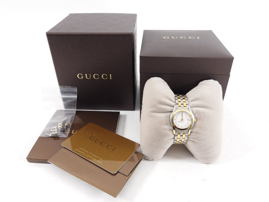 Gucci Vintage Two Tone 5500L Watch